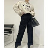 ロゴ刺繍ショルーフリル裏起毛トレーナー | ABITOKYO | 詳細画像14