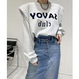 ロゴ刺繍ショルーフリル裏起毛トレーナー | ABITOKYO | 詳細画像15