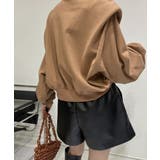 ロゴ刺繍ショルーフリル裏起毛トレーナー | ABITOKYO | 詳細画像5