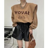 ロゴ刺繍ショルーフリル裏起毛トレーナー | ABITOKYO | 詳細画像8