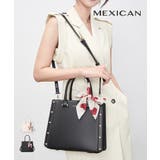 MEXICAN スカーフ付き大人可愛い2wayハンドバッグ 大容量 | MEXICAN | 詳細画像1 