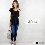 ブラック | 前後２WAYデザインブラウス | A.NATALY