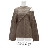 編地切替オープンショルダーニット | A.NATALY | 詳細画像10