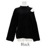 編地切替オープンショルダーニット | A.NATALY | 詳細画像12