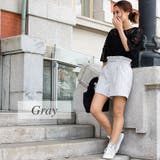 リネンライクストライプショートパンツ | A.NATALY | 詳細画像5