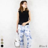 ブラック | 透かし編みノースリプルオーバー | A.NATALY