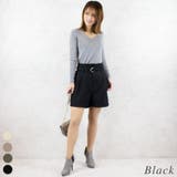 ブラック | センタープレスショートパンツ | A.NATALY