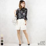 オフホワイト | センタープレスショートパンツ | A.NATALY