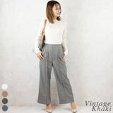 ヴィンテージカーキ | センタービックタックパンツ | A.NATALY