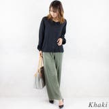 楊柳プリーツストレートパンツ | A.NATALY | 詳細画像2 