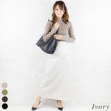 アイボリー | フェイクレザーストレートスカート | A.NATALY