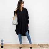 スムースブラック | バンドカラースキッパーシャツ | A.NATALY