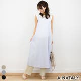 ブルー | Tシャツ付シアーキャミワンピース | A.NATALY
