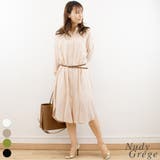 ヌーディグレージュ | スイッチングコットンワンピース | A.NATALY