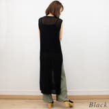 麻タッチ片畦ノースリワンピース | A.NATALY | 詳細画像6 