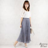 レトロフラワーアコーディオンプリーツスカート | A.NATALY | 詳細画像2 