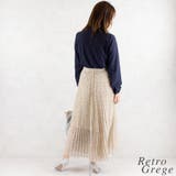 レトロフラワーアコーディオンプリーツスカート | A.NATALY | 詳細画像6 