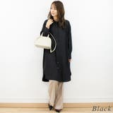 バンドカラールーズロングシャツ | A.NATALY | 詳細画像8