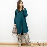 バンドカラールーズロングシャツ | A.NATALY | 詳細画像2