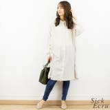 バンドカラールーズロングシャツ | A.NATALY | 詳細画像4