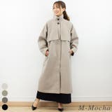 M-モカ | フェイクウールスタンドカラーコート | A.NATALY