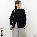 ブラック | 2Wayクロスアシメセーター | A.NATALY