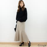 ツイル裾切替えマーメイドスカート | A.NATALY | 詳細画像3 