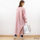 マルチストライプバンドカラーシャツワンピース | A.NATALY | 詳細画像2 