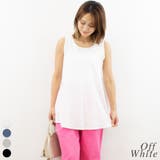 オフホワイト | ノースリーブチュニック | A.NATALY