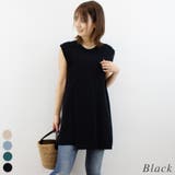 ブラック | アシメスタックニットベスト | A.NATALY