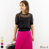 ブラック | ラメシアーニットトップス | A.NATALY