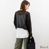 シアーニット短丈クルーネックトップス | A.NATALY | 詳細画像1