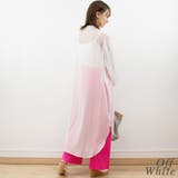 バイカラーステッチガーゼロングシャツ | A.NATALY | 詳細画像4