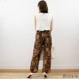 幾何学柄ストレートパンツ | A.NATALY | 詳細画像3