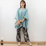 幾何学柄ストレートパンツ | A.NATALY | 詳細画像7