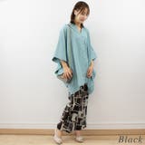 幾何学柄ストレートパンツ | A.NATALY | 詳細画像8