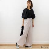 楊柳プリーツストレートパンツ | A.NATALY | 詳細画像3
