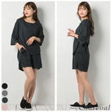 チャコール | ワッフルショートパンツセットアップ | A.NATALY