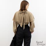 バックリボンケープブラウス | A.NATALY | 詳細画像5 