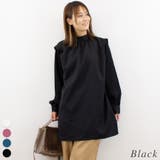 ブラック | プリーツスリーブブラウス | A.NATALY
