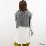 モヘアタッチケーブルクロップドベスト | A.NATALY | 詳細画像1