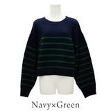 アルパカタッチボーダークロップドニット | A.NATALY | 詳細画像8 