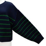 アルパカタッチボーダークロップドニット | A.NATALY | 詳細画像14 