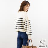 アルパカタッチボーダークロップドニット | A.NATALY | 詳細画像1 