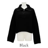 起毛糸ハーフジップニット | A.NATALY | 詳細画像12 