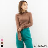 ブラウン | 起毛糸メローデザインプルオーバー | A.NATALY