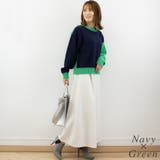 アルパカタッチ配色ニットプルオーバー | A.NATALY | 詳細画像8 