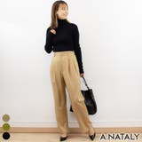ベージュ | ツイル２タックパンツ | A.NATALY