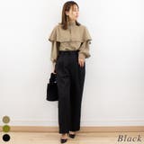 ブラック | ツイル２タックパンツ | A.NATALY