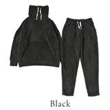 ブラック | シープボアハイネックセットアップ | A.NATALY